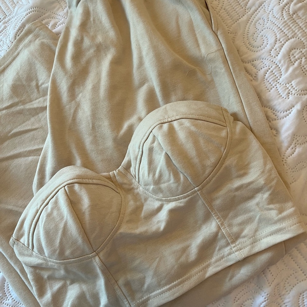Nude Pant and tube top set
